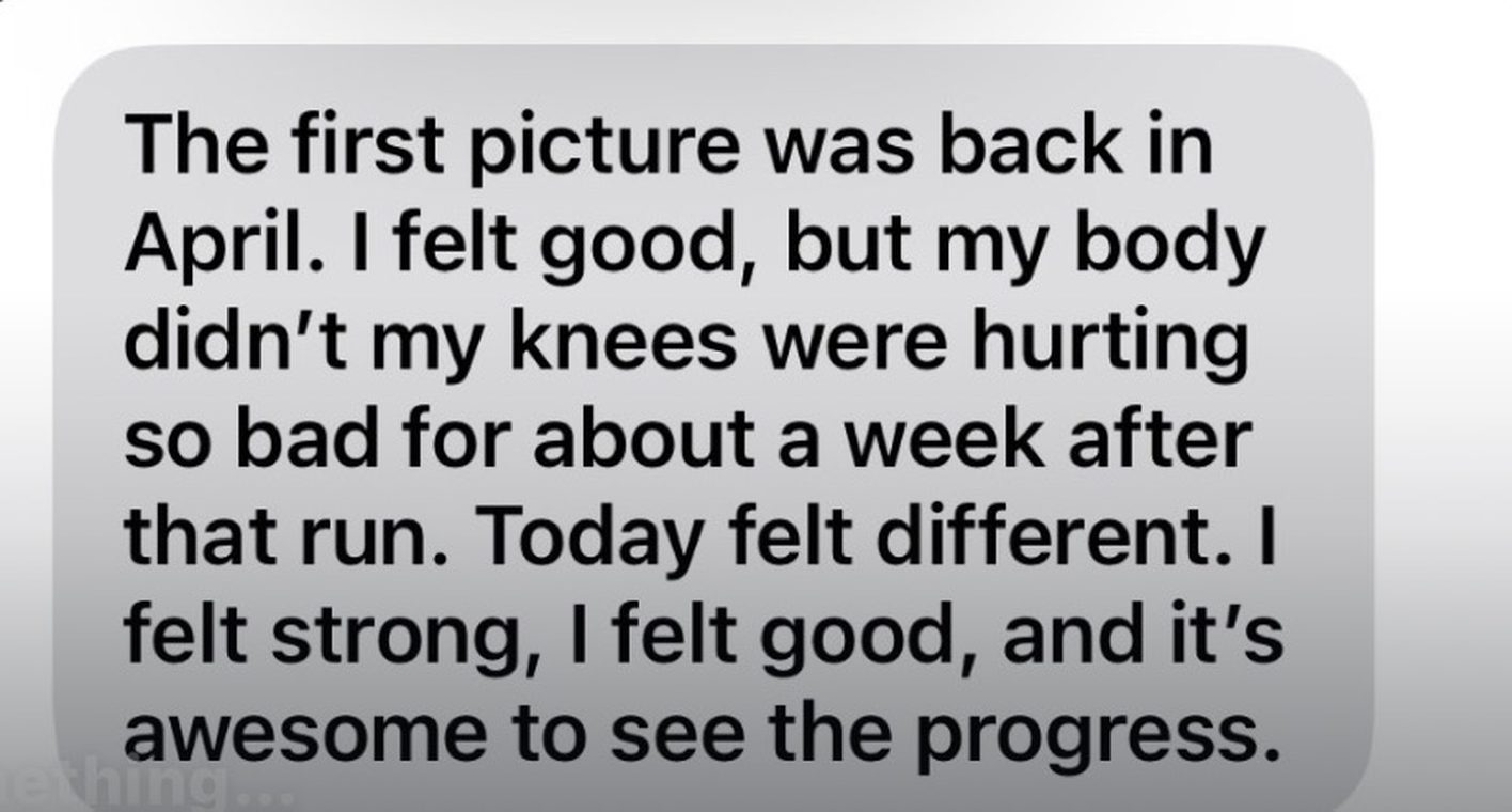 Client check-in message